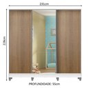 Ver imagem 3 de Guarda-Roupa Infantil Madesa Logan 100% MDF 3 Portas de Correr com Espelho com Pés Branco/Rustic Cor