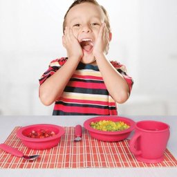 Copo Infantil em Silicone 280 Ml Vermelho Moda do Chef - 6