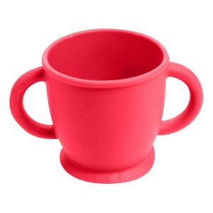 Copo Infantil em Silicone 280 Ml Vermelho Moda do Chef