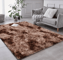 Ver imagem 1 de Tapete Saturs Shaggy Pelo Alto Mesclado Marrom - 120 x 200 cm Tapete para Sala e Quarto