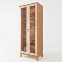 Ver imagem 2 de Cristaleira Braga 100% em MDF com 2 Portas e Kit Pés