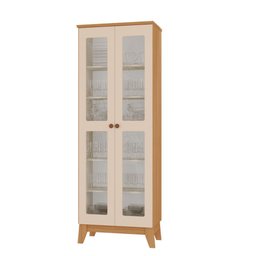 Cristaleira Maya Tuboarte 100% em Mdf com 2 Portas e Kit Pés - 3
