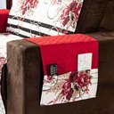 Ver imagem 2 de Protetor Sofa Estampado Isabela 2 e 3 Lugares - Floral Vermelho-preto