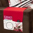 Ver imagem 5 de Protetor Sofa Estampado Isabela 2 e 3 Lugares - Floral Vermelho-preto