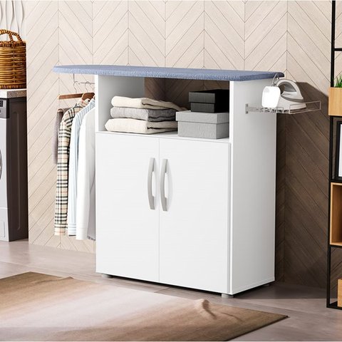 Tábua de Passar Roupa com Armário DL Premium com 2 Portas