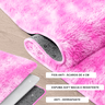 Tapete Saturs Shaggy Pelo Alto Mesclado Rosa - 100 x 120 cm Tapete para Sala e Quarto - 3