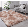 Tapete Saturs Shaggy Pelo Alto Mesclado Bege - 60 x 180 cm Tapete para Sala e Quarto - 1
