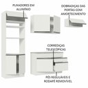 Ver imagem 5 de Armário de Cozinha Completa 270cm Branco Glamy Madesa 14