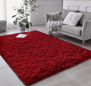 Ver imagem 1 de Tapete Saturs Shaggy Pelo Alto Vinho - 50 x 100 cm Tapete para Sala e Quarto