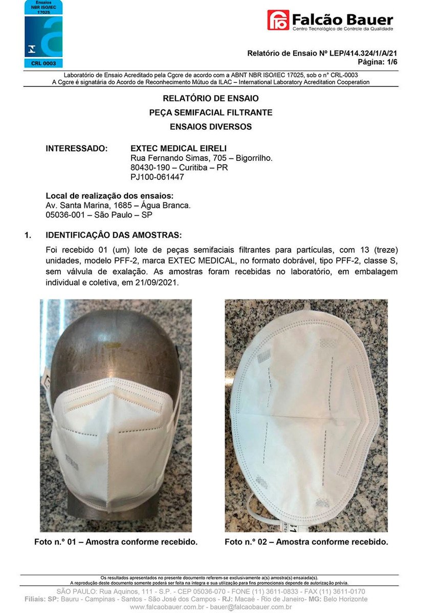 Máscara Respirador PFF2 pacote 50 unidades - 6