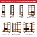 Ver mais imagens de Guarda-roupas Genialflex Closet Modulado Freijó Preto Fosco