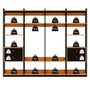 Ver imagem 4 de Guarda-roupas Genialflex Closet Modulado Freijó Preto Fosco