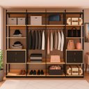 Ver imagem 1 de Guarda-roupas Genialflex Closet Modulado Freijó Preto Fosco