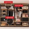Guarda-roupas Genialflex Closet Modulado Freijó Preto Fosco - 5
