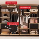 Ver imagem 5 de Guarda-roupas Genialflex Closet Modulado Freijó Preto Fosco