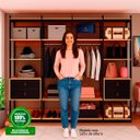 Ver imagem 6 de Guarda-roupas Genialflex Closet Modulado Freijó Preto Fosco