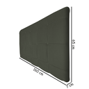 Ver imagem 2 de Painel Estofado Thaina 160 cm Para Cama Box Quarto Queen Size MV Estofados Suede Cinza