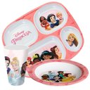 Ver imagem 7 de Jogo Refeição Infantil Princesas Disney 4 Peças Prato Divisória, Prato Fundo e Copo Melamina - Tuut