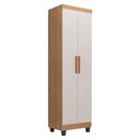 Ver imagem 3 de Armário Multiuso Atena 2 Portas 3 Prateleiras MDP 50cm Nature Off White