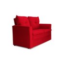 Ver imagem 3 de Sofá Pequeno 02 Lugares 150cm Mobi Suede Vermelho Herrero