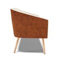 Ver imagem 4 de Namoradeira 02 Lugares Stella Corano Nozes com Linho Areia A27 Pés Palito Natural - D'Rossi