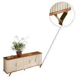 Rack Bancada Sirius 170cm TV 75'' Mel Off White Bnn Decor - 3 Rack Bancada Sirius 170cm TV 75'' Mel Off White Bnn Decor - 3