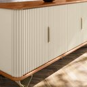 Ver imagem 7 de Rack Bancada Sirius 170cm TV 75'' Mel Off White Bnn Decor