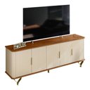 Ver imagem 5 de Rack Bancada Sirius 170cm TV 75'' Mel Off White Bnn Decor
