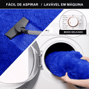 Ver imagem 2 de Tapete Saturs Shaggy Pelo Alto Azul - 200 x 240 cm Tapete para Sala e Quarto