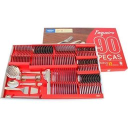 Faqueiro Modena 90 Peças Brinox - 1 Faqueiro Modena 90 Peças Brinox - 1