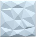 Ver imagem 1 de Forma 3d Gesso Madri 29x29cm ABS 2mm Molde para gesso/cimento 3d IN641