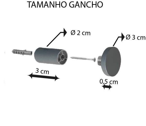 Espelho Decorativo Adnet Cinza Alça Corino Preta 30 cm Redondo - 6