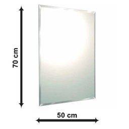 Espelho Decorativo Multiuso Bisotê Pendurador 70x50 cm - 2