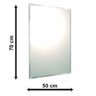 Espelho Decorativo Multiuso Bisotê Pendurador 70x50 cm - 2