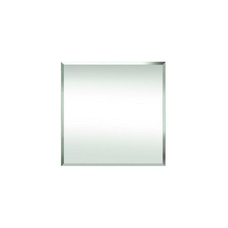 Espelho Decorativo Multiuso Bisotê com Fita Dupla Face 40x40 cm Sem Moldura