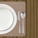 Ver imagem 2 de 4 Jogo Americano Areia Impermeável 29 X 44cm - Id Decor Jogo Americano de Mesa
