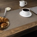 Ver imagem 5 de 4 Jogo Americano Areia Impermeável 29 X 44cm - Id Decor Jogo Americano de Mesa