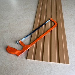 Painel Ripado Compacto 01: Unid. 274x25cm Larg. Talatto Painéis Peroba - 5