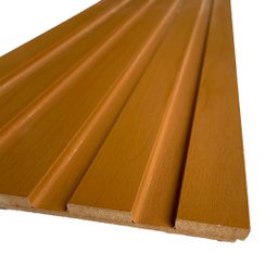 Painel Ripado Compacto 01: Unid. 274x25cm Larg. Talatto Painéis Peroba - 3