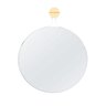 Espelho Decorativo Twiza Branco 50 cm - 1