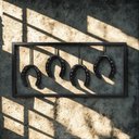 Ver imagem 2 de Quadro Decorativo Parede Retangular Ferradura Country