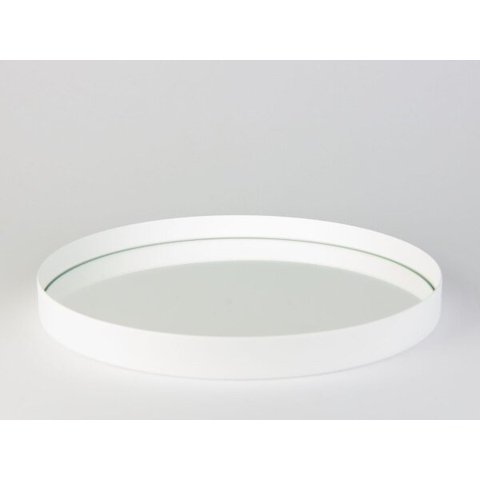 Bandeja Decorativa Branca 40 Cm Redondo