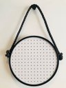 Ver imagem 1 de Pegboard Adnet Preto Corda Preta Fundo Branco 40 Cm De Redondo