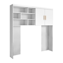 Ver imagem 3 de Módulo Aéreo Chiara para Quarto Infantil com Nichos Organizadores 2 Portas Branco Phoenix Baby