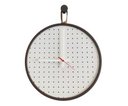 Ver imagem 1 de Relógio Decorativo Round Marrom Alça Corino Caramelo Mostrador Branco Perfurado Ponteiro Branco 40 C
