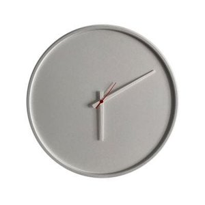 Relógio Decorativo Round Branco Mostrador Branco Ponteiro Branco 50 cm Redondo