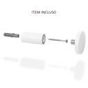 Ver imagem 4 de Relógio Decorativo Adnet Branco Alça Courino Caramelo Mostrador Branco Ponteiro Branco 40 cm Diâmetr