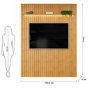 Ver imagem 3 de Painel para TV Trento 183 Ripado Cedro com LED-DJ Móveis