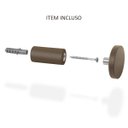 Ver imagem 4 de Relógio Decorativo Adnet Marrom Alça Corino Caramelo Mostrador Branco Ponteiro Preto 40 cm Redondo