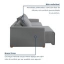 Ver imagem 6 de Sofá Cama Retrátil e Reclinável 180cm Júlia YesCasa